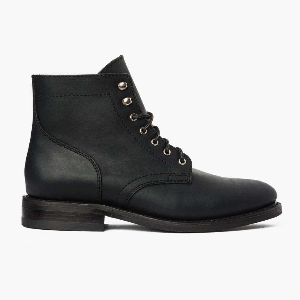 Black Cap Toe Boot