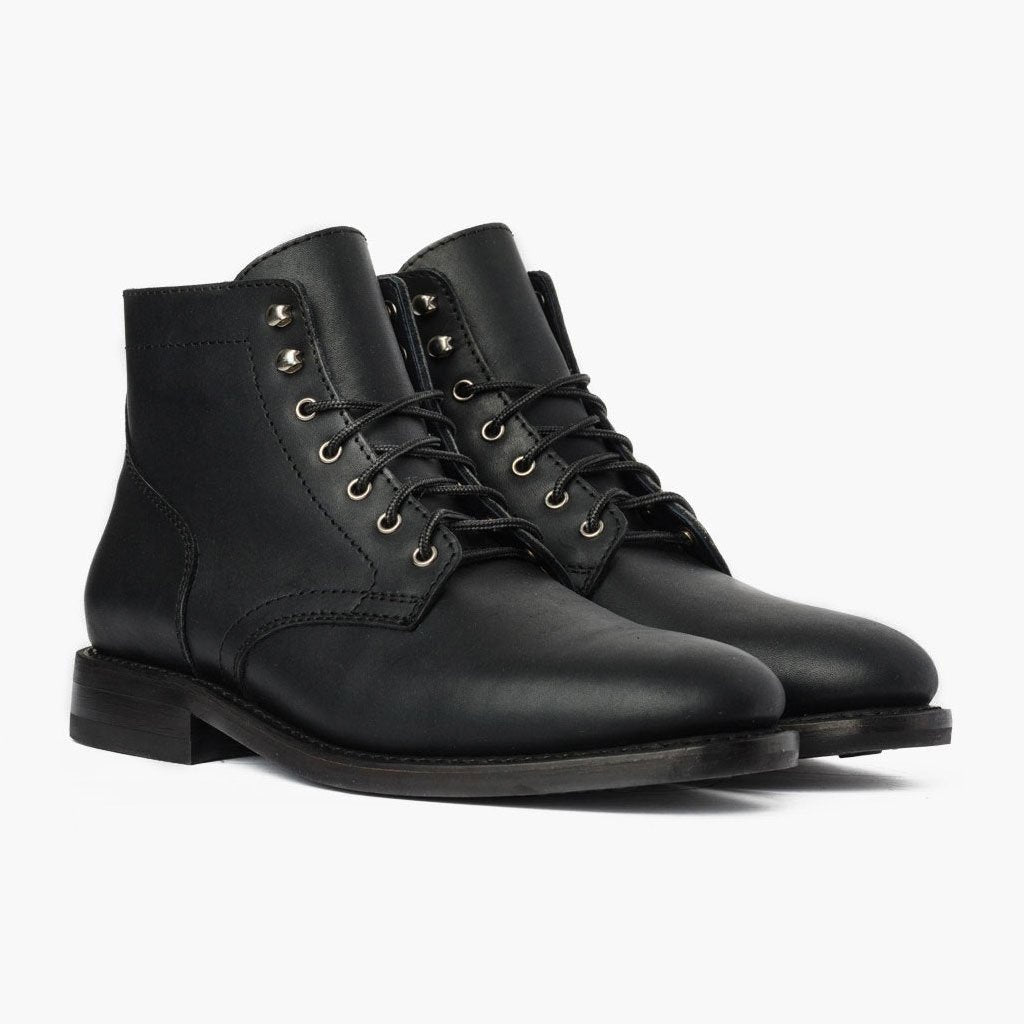 Black Cap Toe Boot