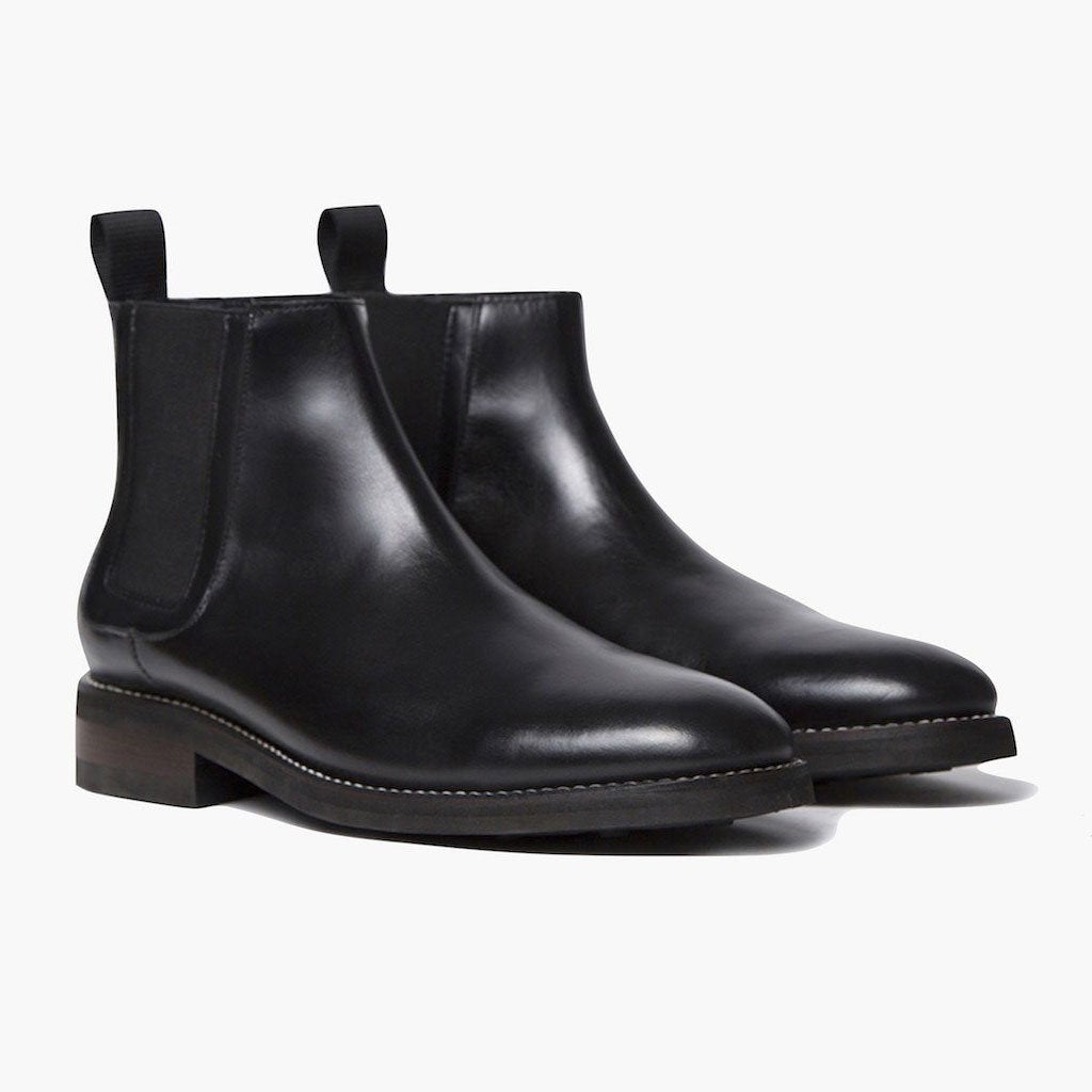 Black Chelsea Mid-Boot