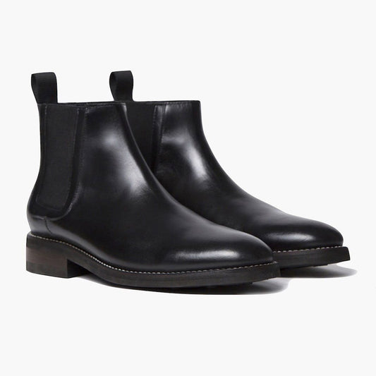 Black Chelsea Mid-Boot