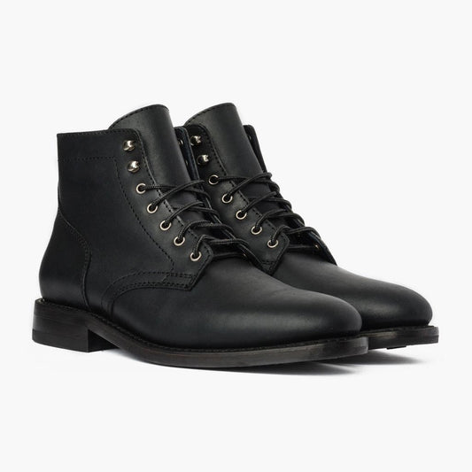 Black Cap Toe Boot