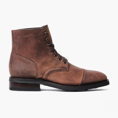 Dark Brown Cap-Toe Boot