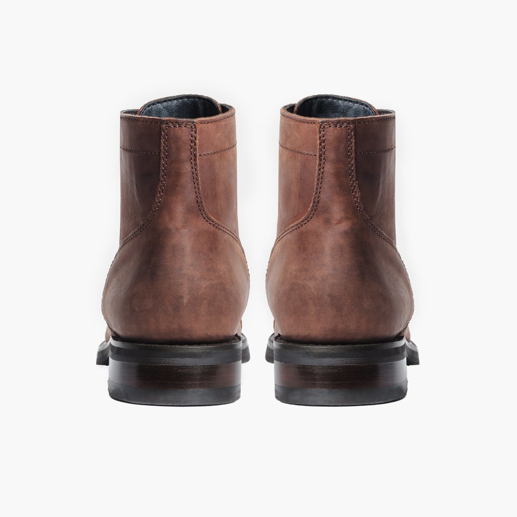 Dark Brown Cap-Toe Boot